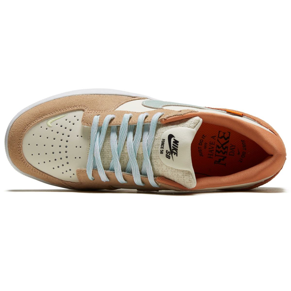 Nike SB Force 58 Shoes - Pale Ivory/Jade Ice/White/Hemp image 3