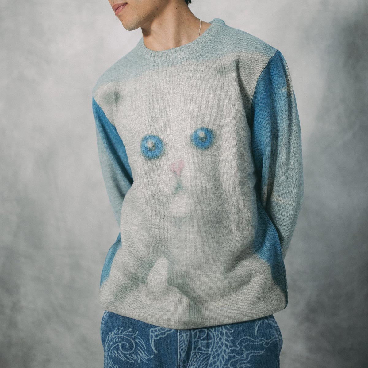 RIPNDIP Sprinkles Knit Sweater - Black/Blue image 2