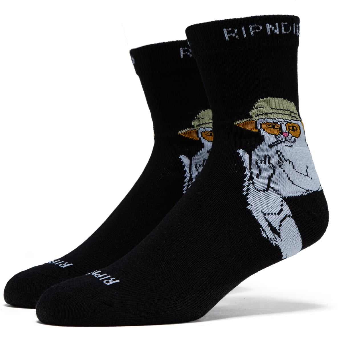 RIPNDIP Nermal S Thompson Mid Socks - Black image 1