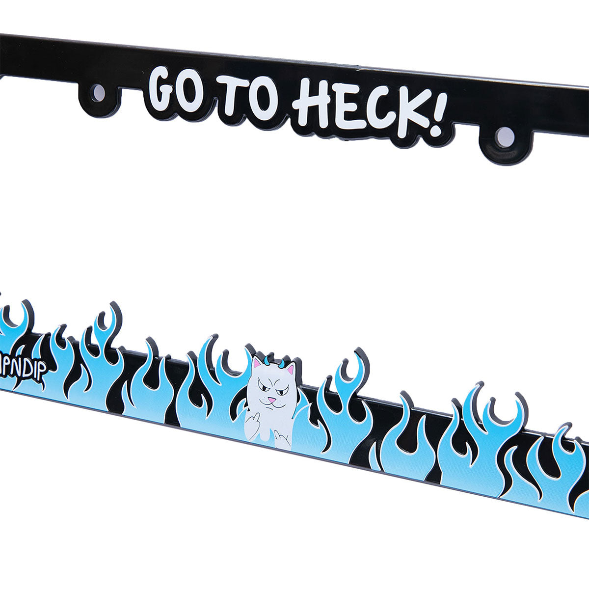 RIPNDIP Go To Heck License Plate Accessories - Black image 2