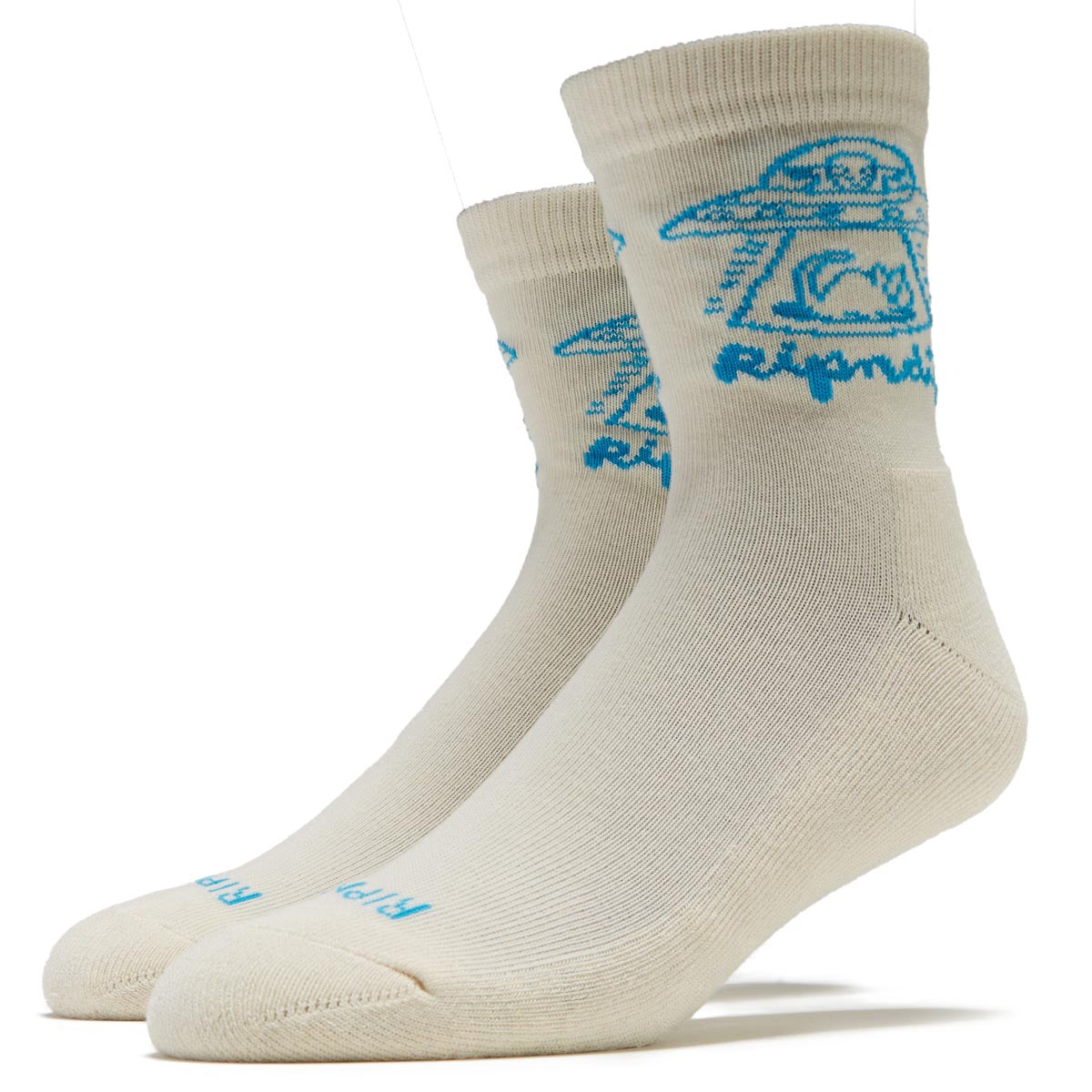 RIPNDIP Blonded Mid Socks - Off White image 1