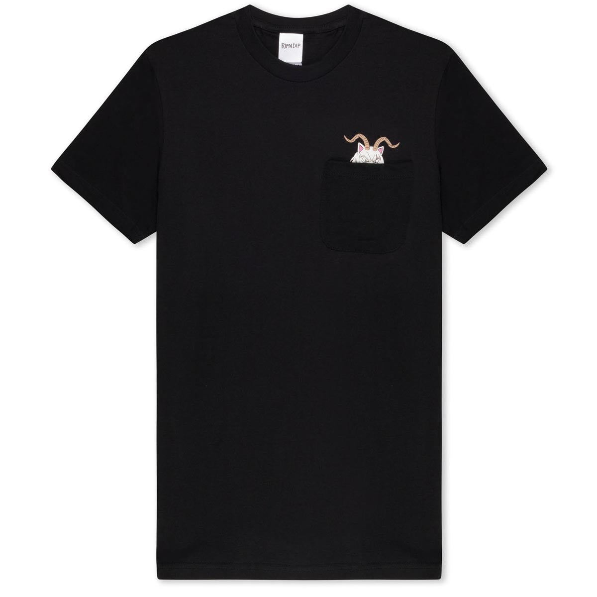 RIPNDIP Krampus Nerm Pocket T-Shirt - Black image 1