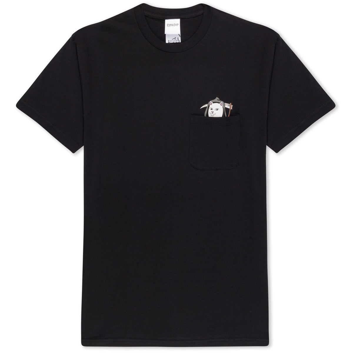 RIPNDIP Grim Nermer Pocket T-Shirt - Black image 1