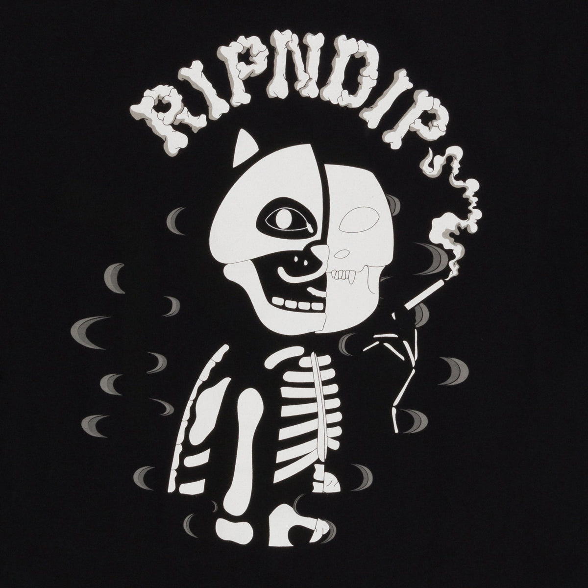 RIPNDIP Skelly Nerm Smokes T-Shirt - Black image 4