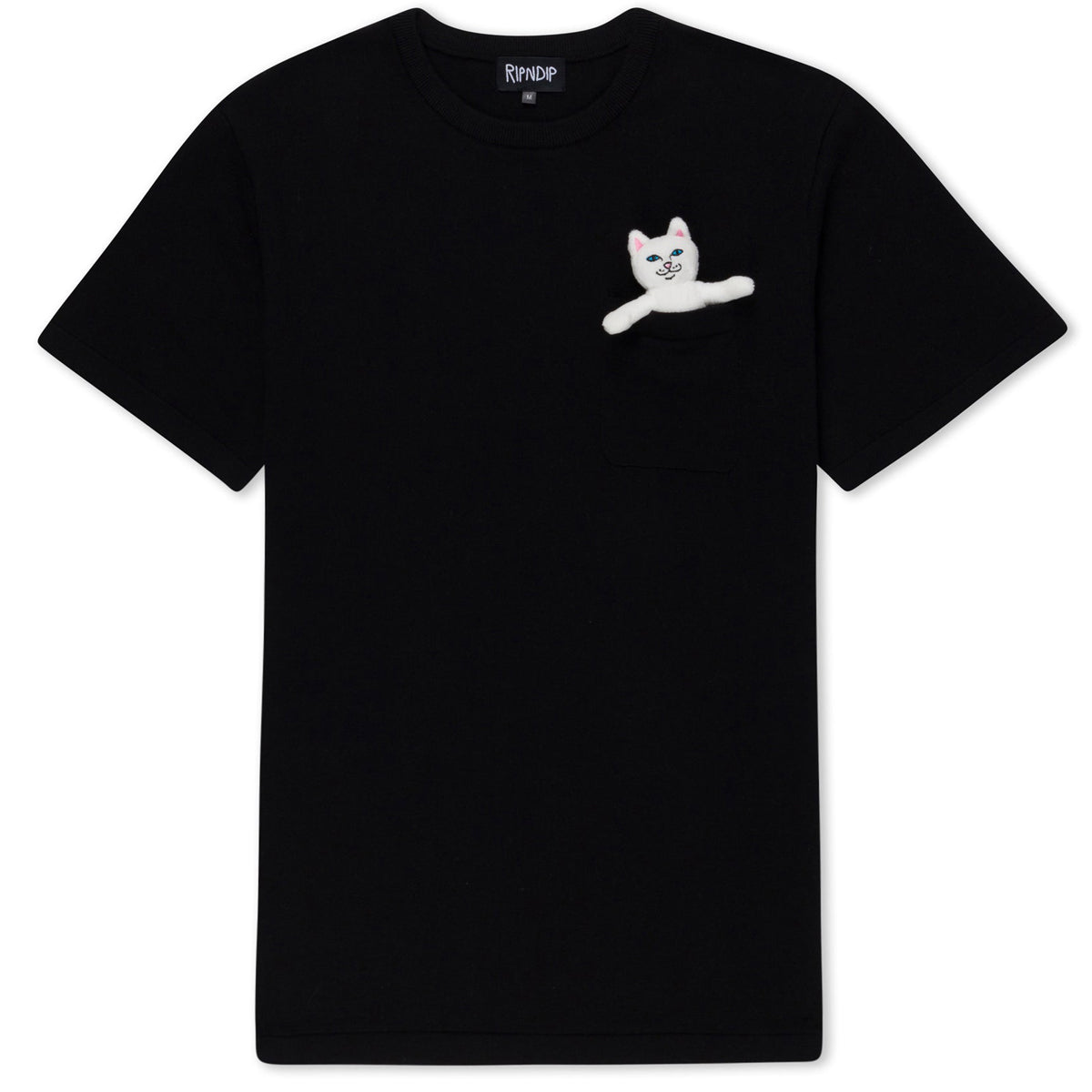RIPNDIP Nermy Buddy Pocket T-Shirt - Black image 1