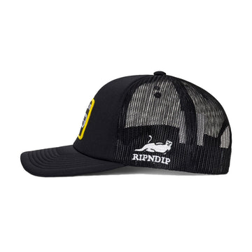 RIPNDIP Meow Meow Trucker Hat - Black