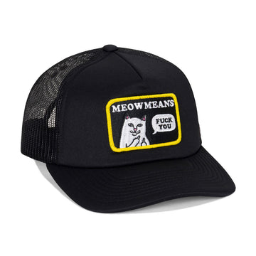 RIPNDIP Meow Meow Trucker Hat - Black