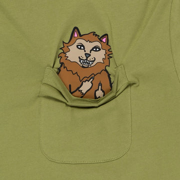 RIPNDIP Full Moon Nerm Pocket T-Shirt - Light Forest