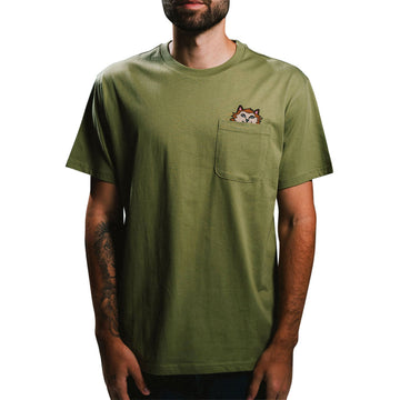 RIPNDIP Full Moon Nerm Pocket T-Shirt - Light Forest