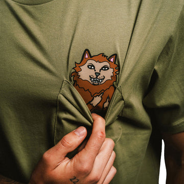 RIPNDIP Full Moon Nerm Pocket T-Shirt - Light Forest