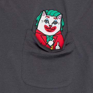 RIPNDIP Why So Nermal? Pocket T-Shirt - Charcoal