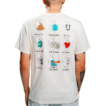 RIPNDIP Fuck Everything T-Shirt - Bone