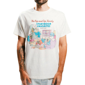RIPNDIP Storybooks T-Shirt - Bone