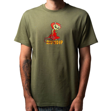 RIPNDIP Devil Alien T-Shirt - Dusty Forest