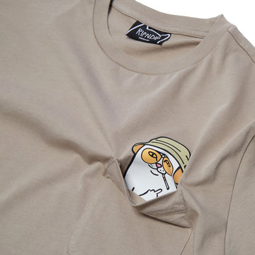 RIPNDIP Nermal S Thompson Pocket T-Shirt - Tan