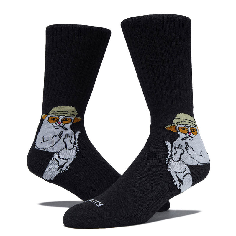 RIPNDIP Nermal S Thompson Socks - Black Heather