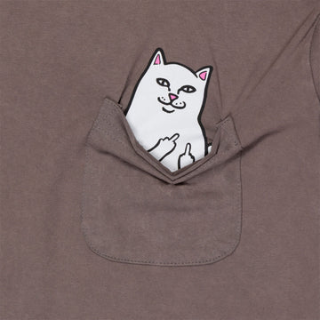 RIPNDIP Lord Nermal Pocket T-Shirt - Tan Mineral Wash