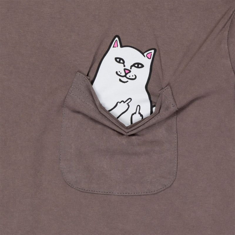 RIPNDIP Lord Nermal Pocket T-Shirt - Tan Mineral Wash