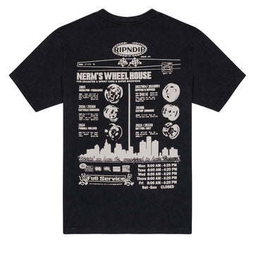 RIPNDIP Nerm Wheels T-Shirt - Black Vintage Wash