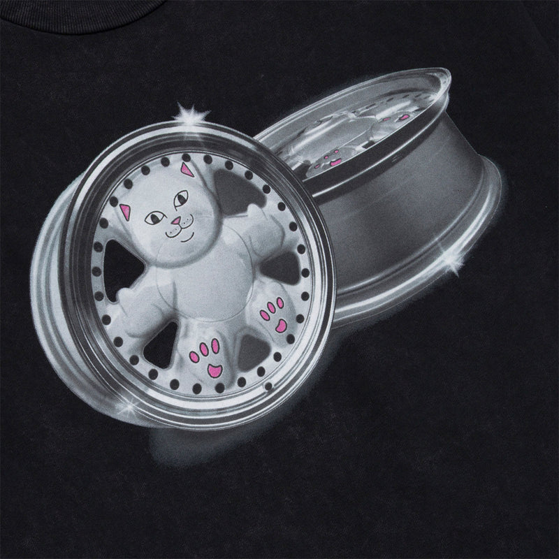 RIPNDIP Nerm Wheels T-Shirt - Black Vintage Wash