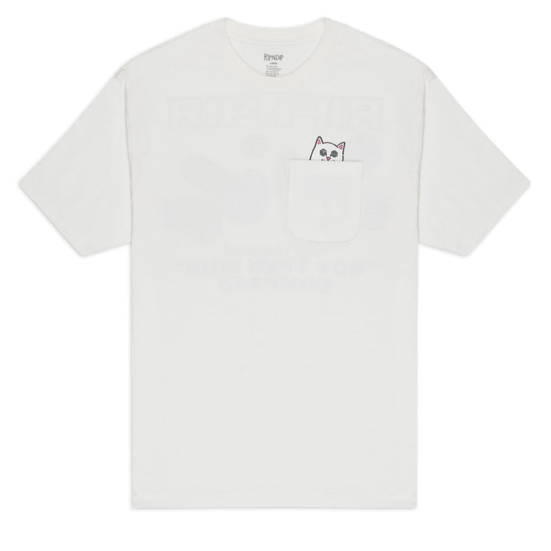 RIPNDIP Nut Then Bolt Pocket T-Shirt - Bone