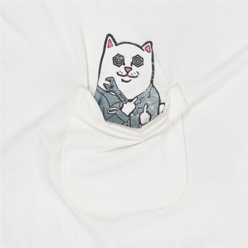 RIPNDIP Nut Then Bolt Pocket T-Shirt - Bone
