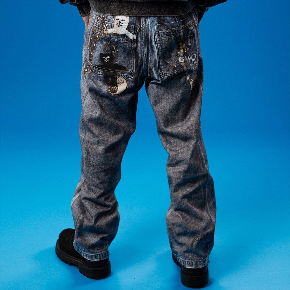 RIPNDIP Real Wide Leg Denim Pants - Light Wash image 4