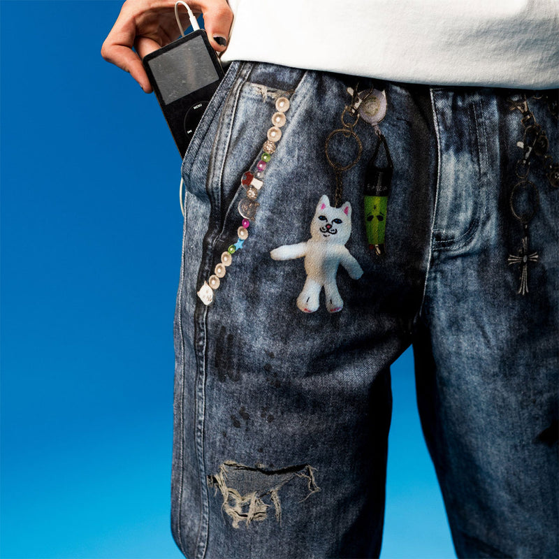 RIPNDIP Real Wide Leg Denim Jeans - Light Wash
