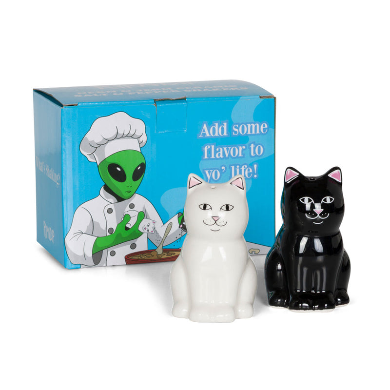 RIPNDIP Nerm Jerm Ceramic Salt And Pepper Shakers - White/Black