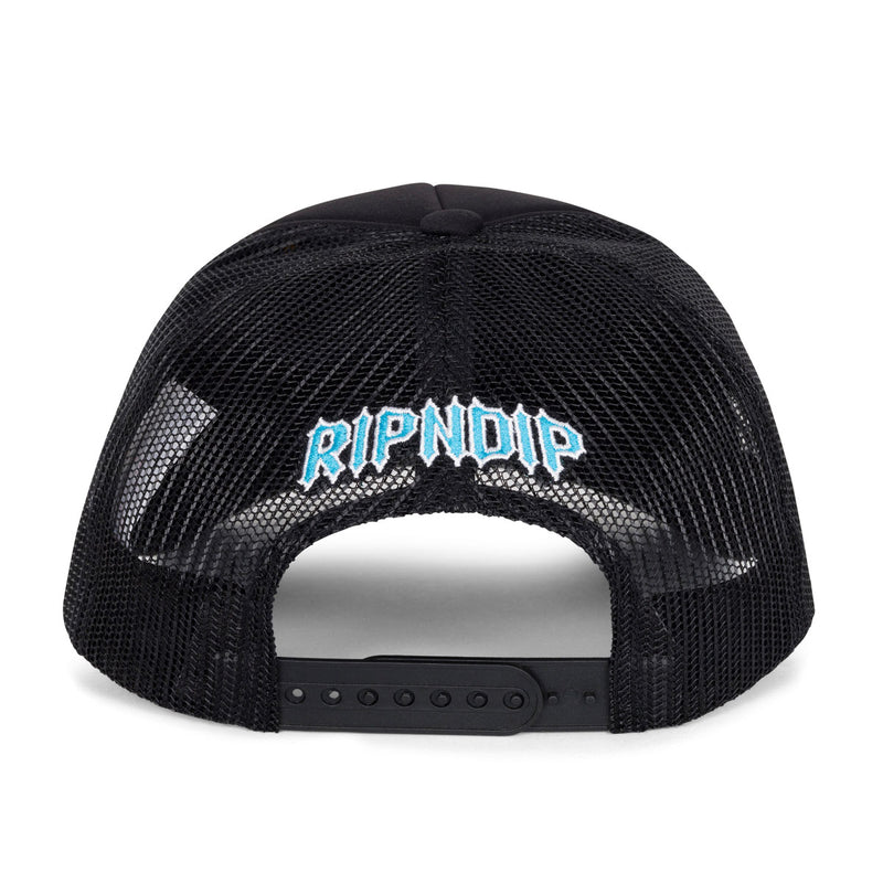 RIPNDIP Skull And Bones Trucker Hat - Black