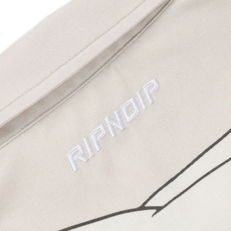 RIPNDIP Metal Claw Button Up Shirt - Bone