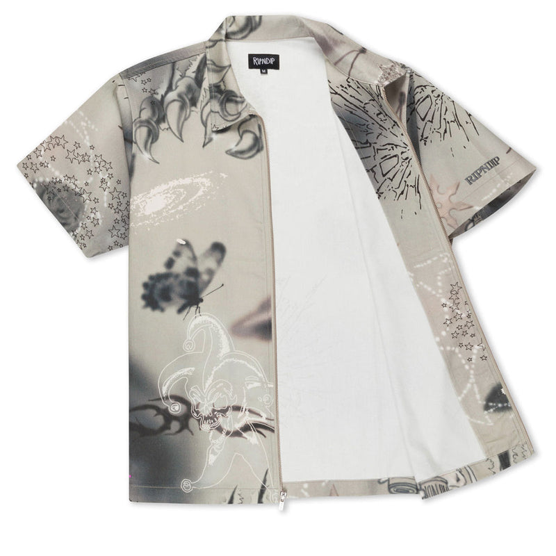 RIPNDIP Stargazing Zip Up Shirt - Multi