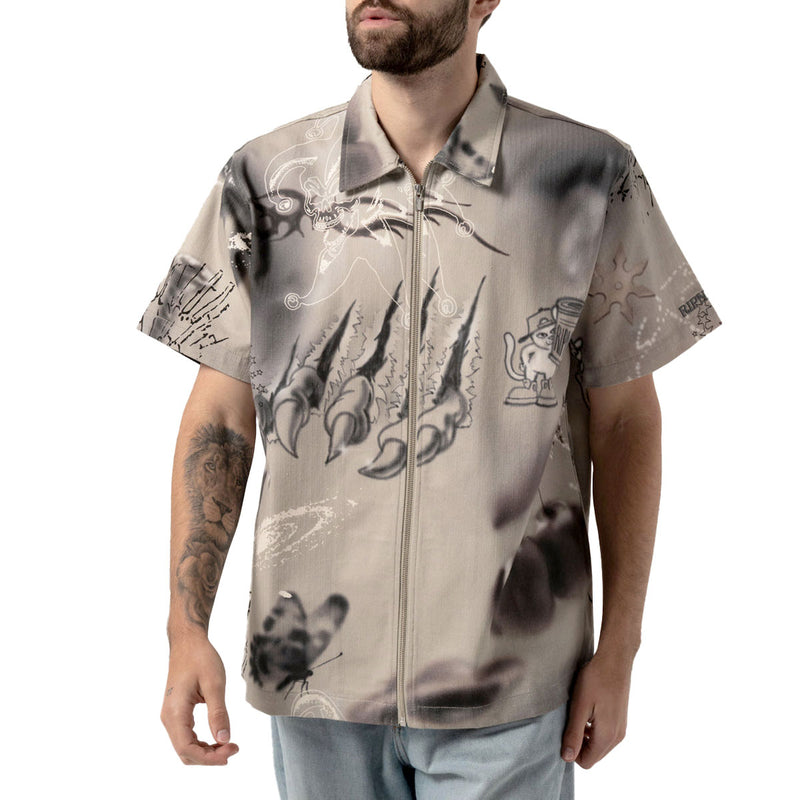 RIPNDIP Stargazing Zip Up Shirt - Multi
