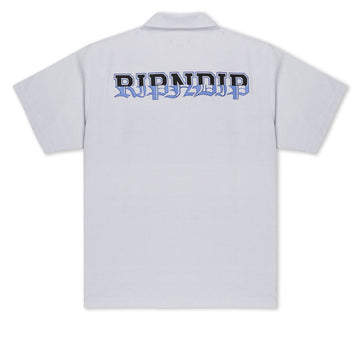 RIPNDIP Rich Spirit Quarter Zip Shirt - Light Blue
