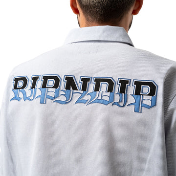 RIPNDIP Rich Spirit Quarter Zip Shirt - Light Blue