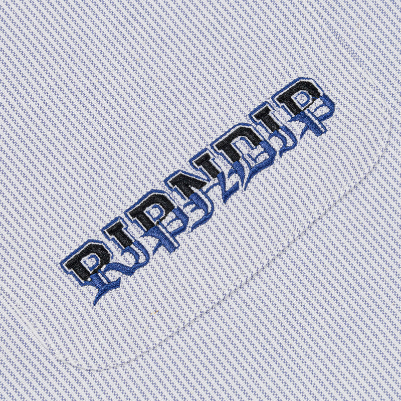 RIPNDIP Rich Spirit Quarter Zip Shirt - Light Blue