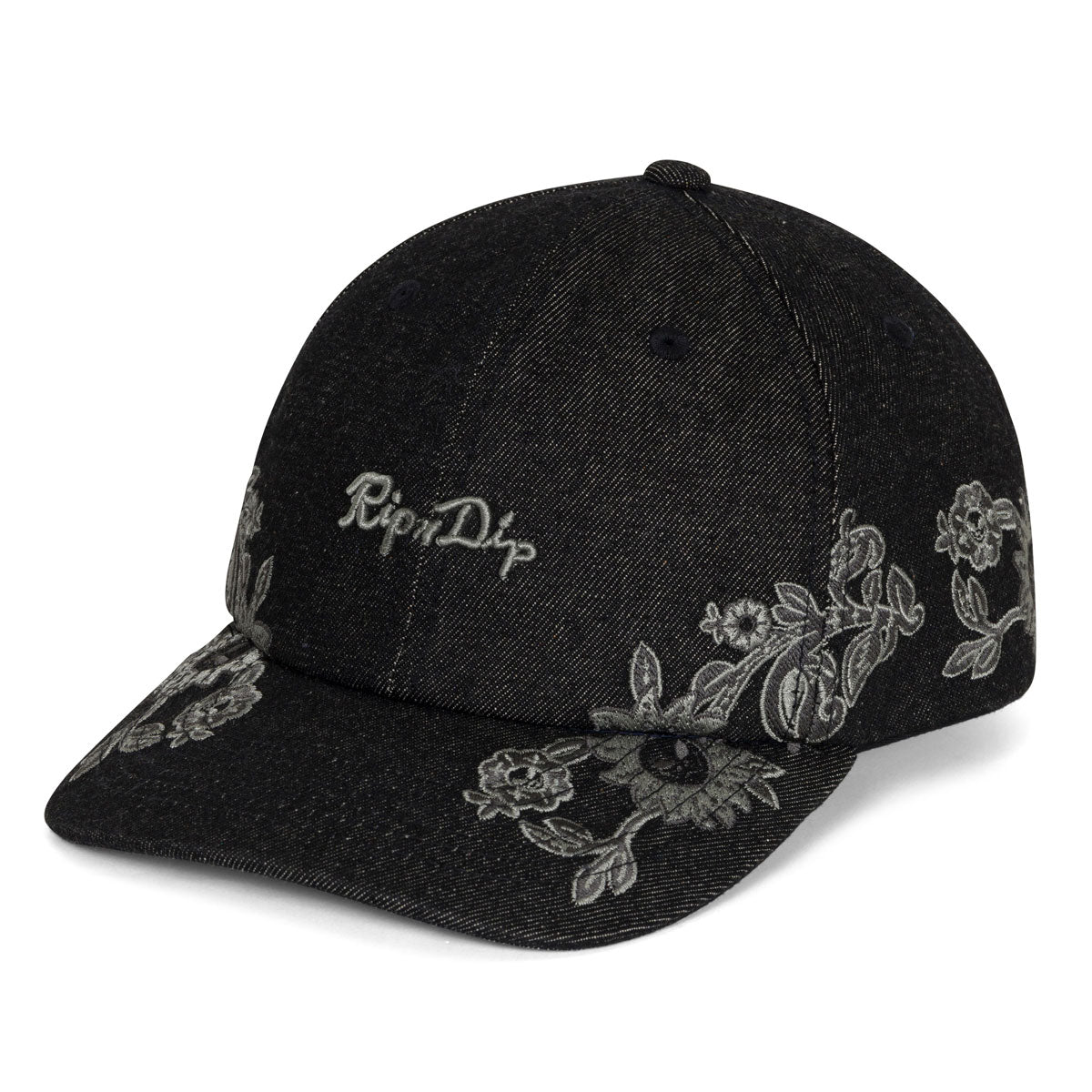 RIPNDIP Space Garden Dad Hat - Black Vintage Wash image 1