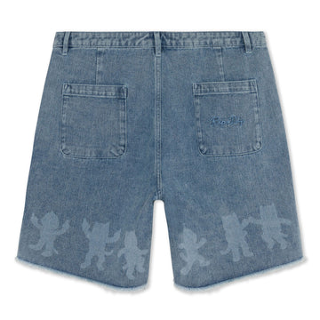 RIPNDIP Cosmic Nerm Denim Shorts - Medium Wash