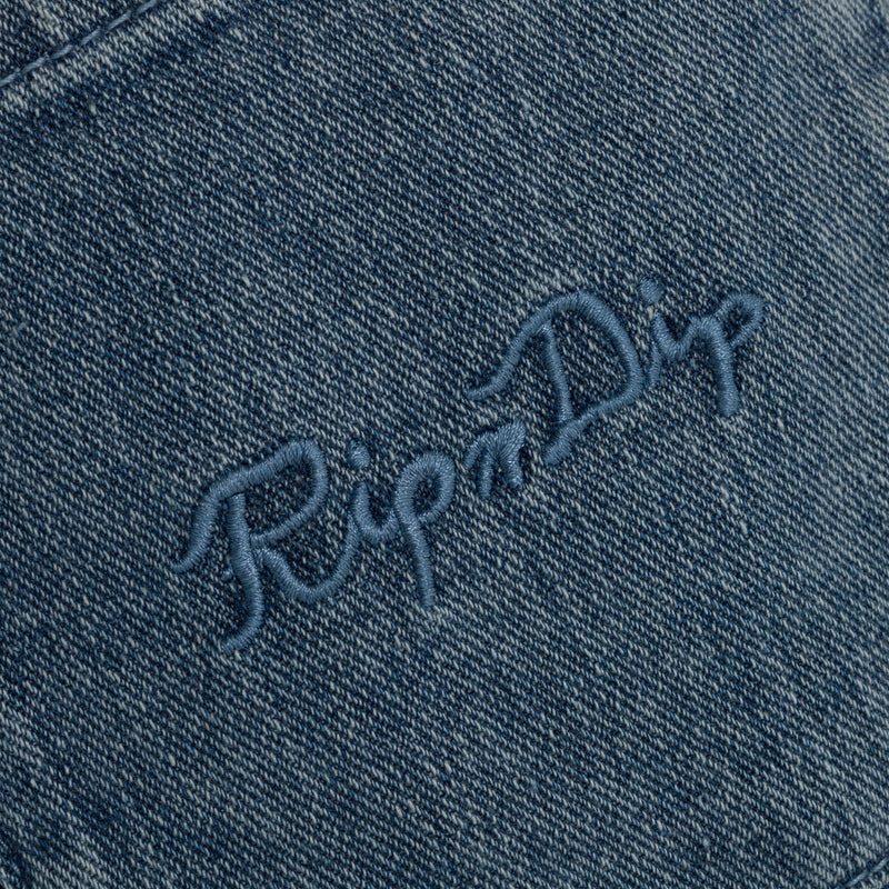 RIPNDIP Cosmic Nerm Denim Shorts - Medium Wash