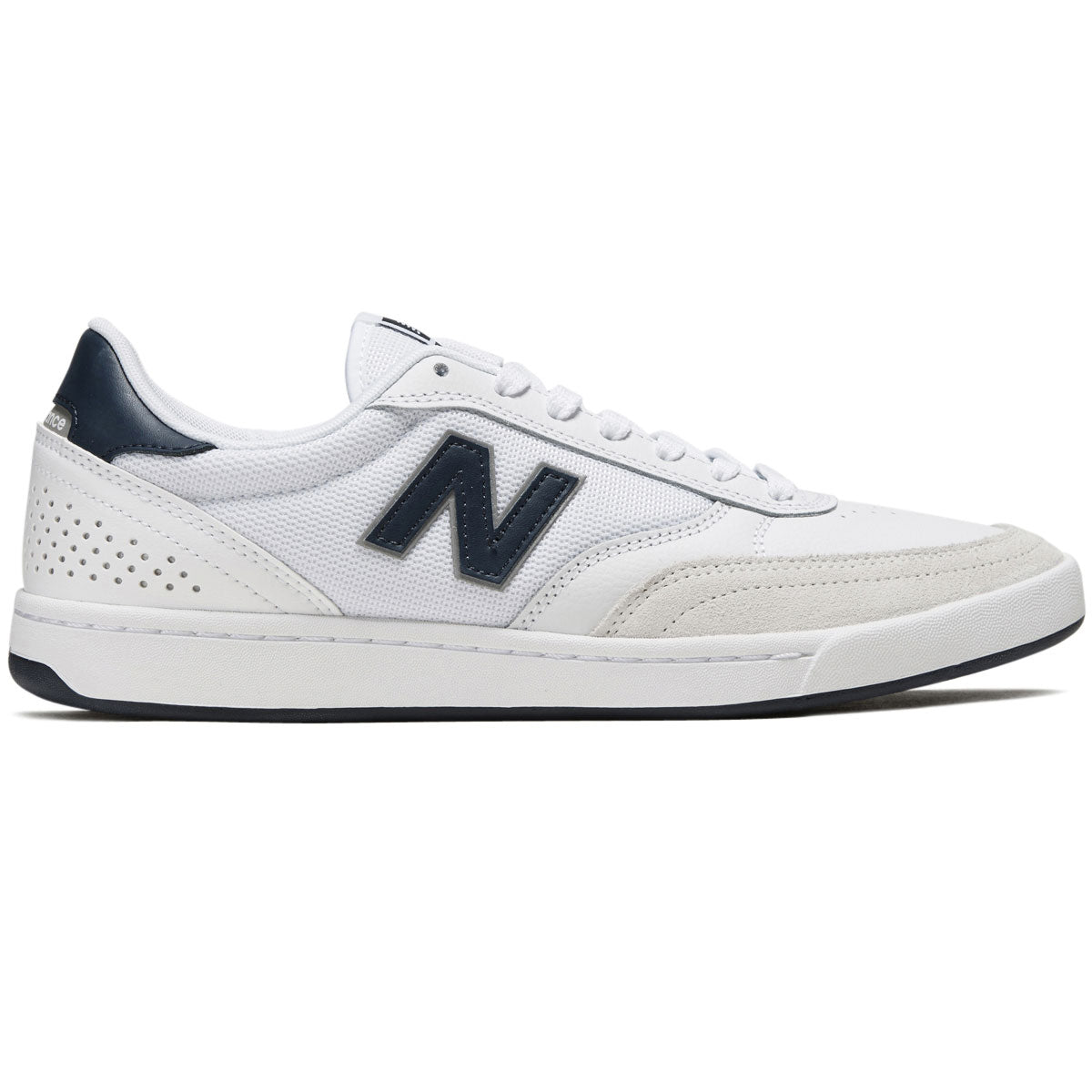 New Balance 440 Shoes - White/Navy/White image 1