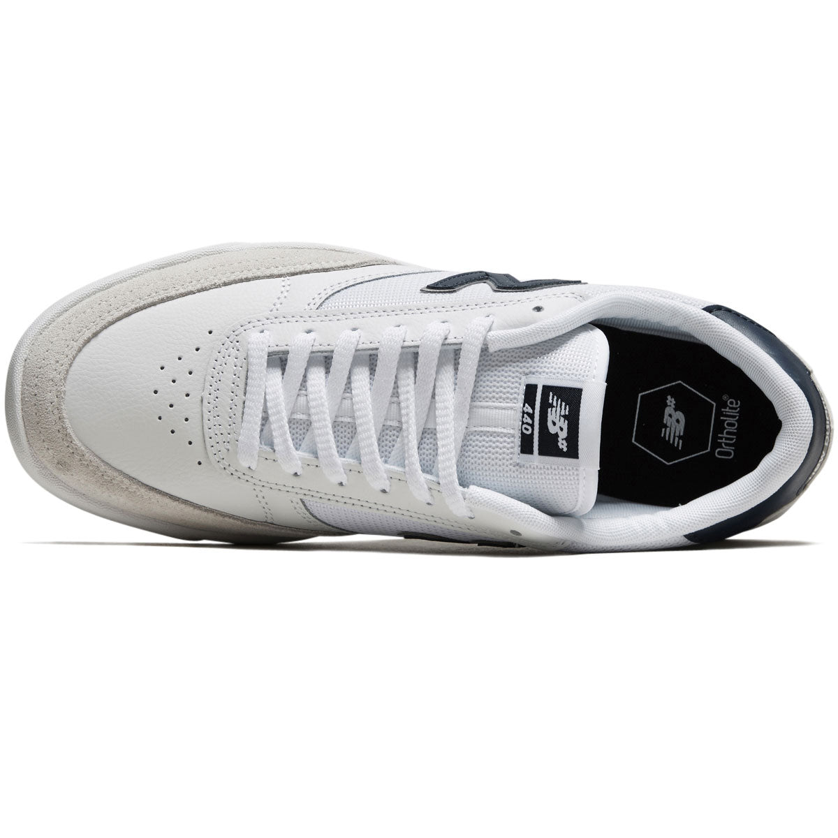 New Balance 440 Shoes - White/Navy/White image 3