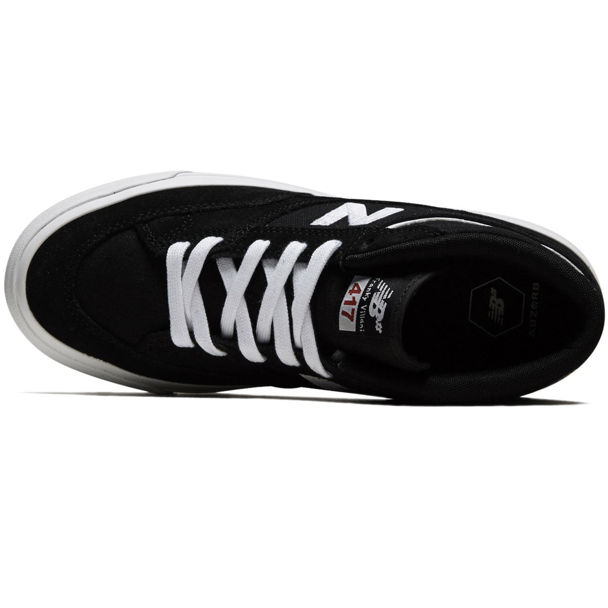 New Balance 417 Villani Shoes - Black/White image 3