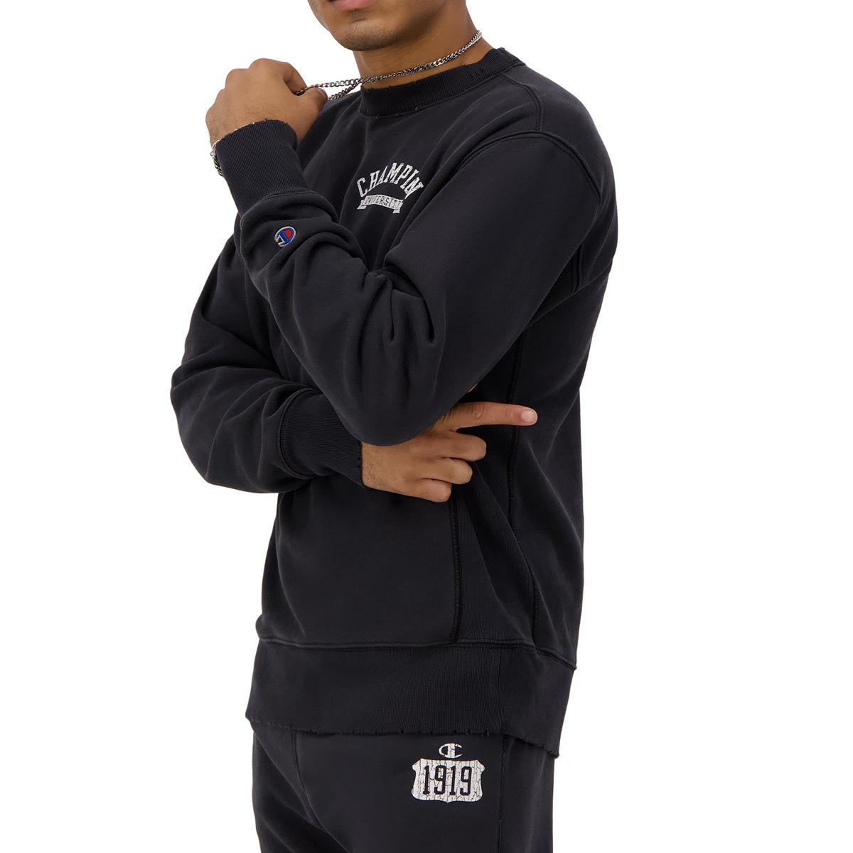 Champion RW OS Crew Time Capsule Enzyme Sweatshirt - Black image 3