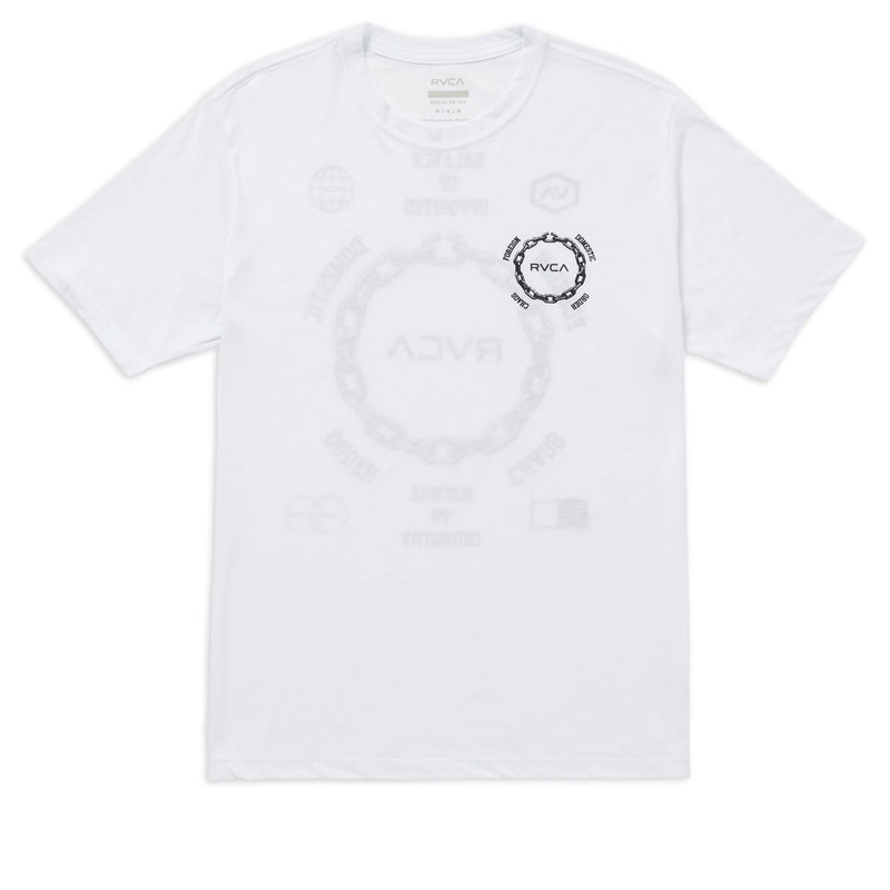RVCA Chain Release T-Shirt - White