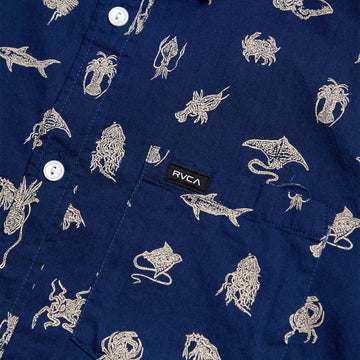 RVCA Sea Life Shirt - Royal