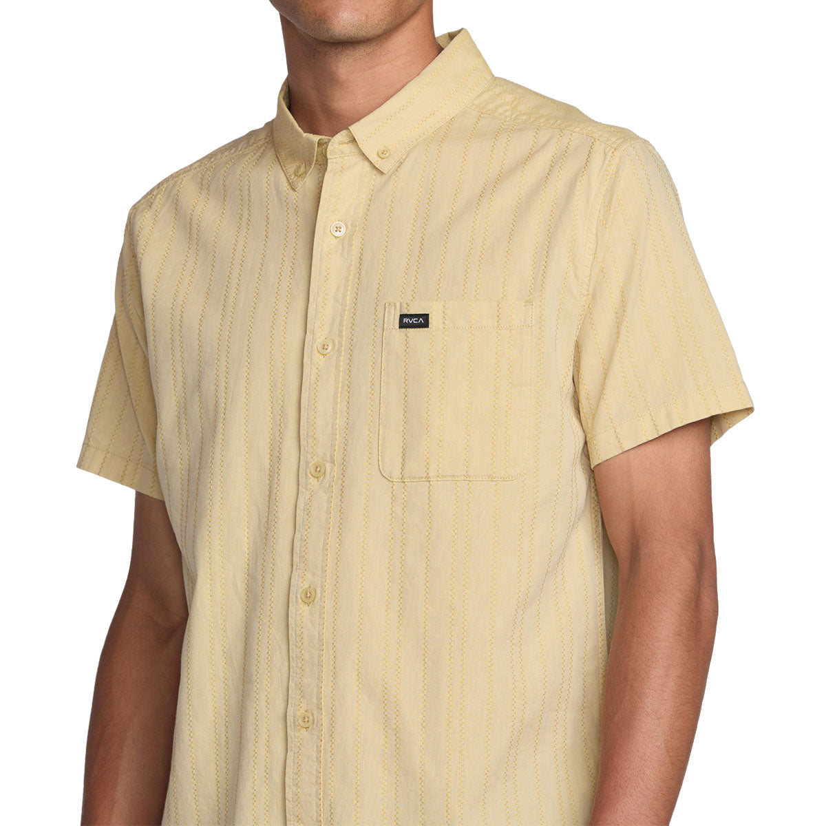 RVCA Thatll Do Stripe Shirt - Natural image 3