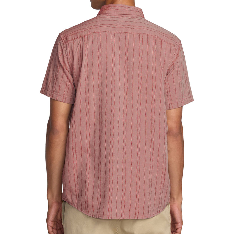 RVCA Thatll Do Stripe Shirt - Pale Mauve