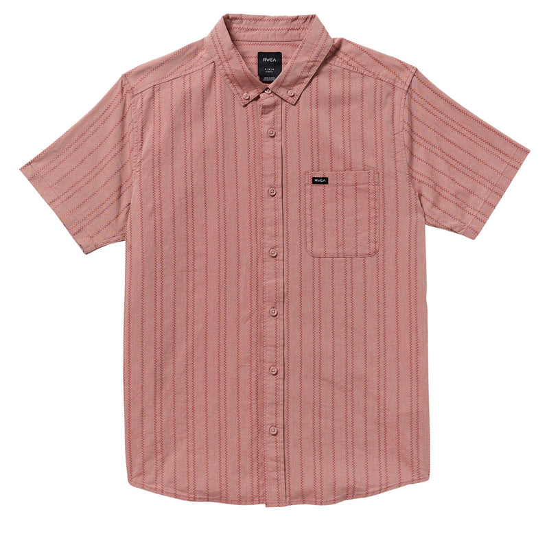 RVCA Thatll Do Stripe Shirt - Pale Mauve