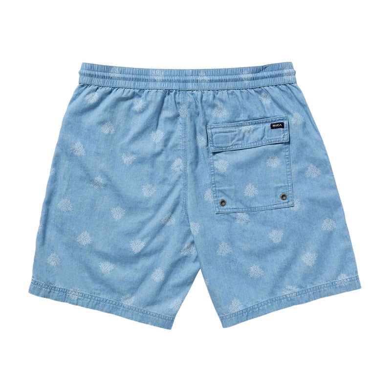 RVCA Escape Elastic Chambray 17 Shorts - Washed Chambray