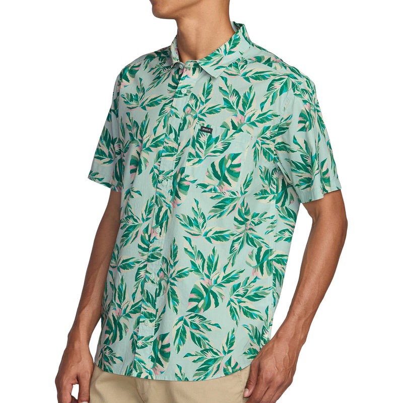 RVCA Morning Glory Shirt - Green Tea